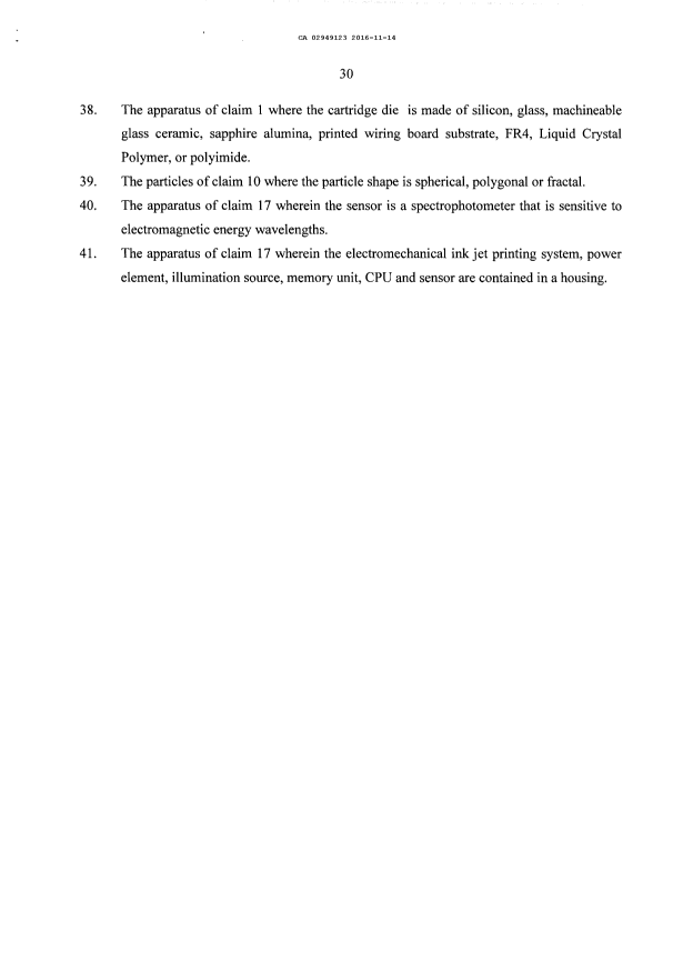 Document de brevet canadien 2949123. Revendications 20161115. Image 5 de 5