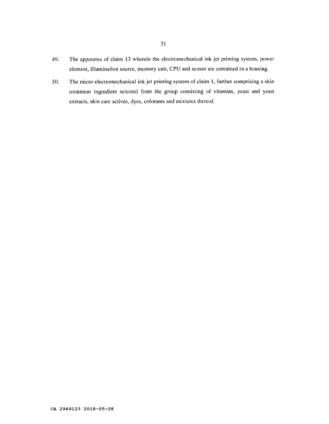 Document de brevet canadien 2949123. Revendications 20180528. Image 6 de 6