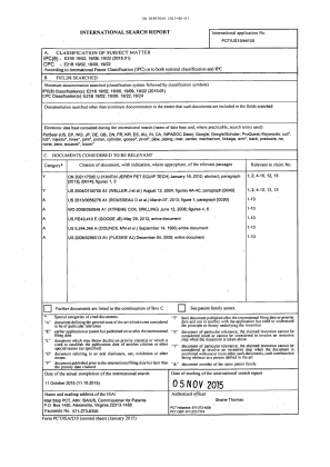 Document de brevet canadien 2957609. Rapport de recherche internationale 20170207. Image 1 de 1
