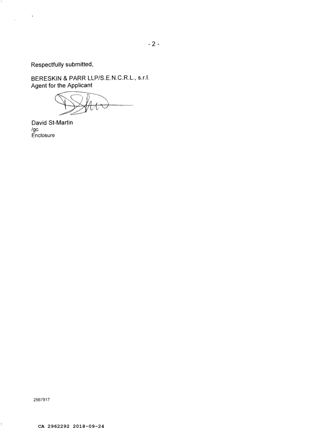 Canadian Patent Document 2962292. Amendment 20180924. Image 2 of 7