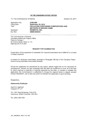 Document de brevet canadien 2962606. Ordonnance spéciale 20161225. Image 3 de 4