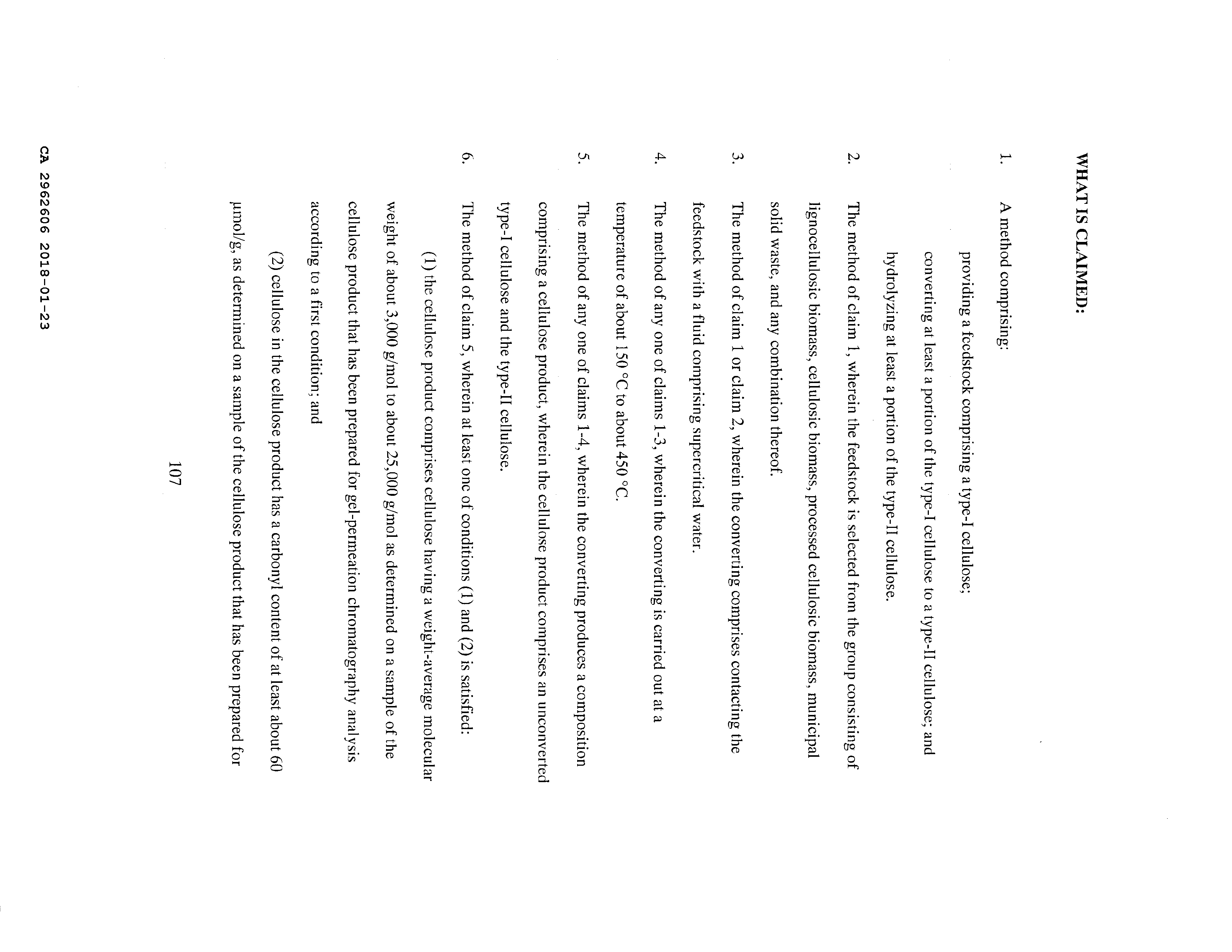 Canadian Patent Document 2962606. Claims 20171223. Image 1 of 4