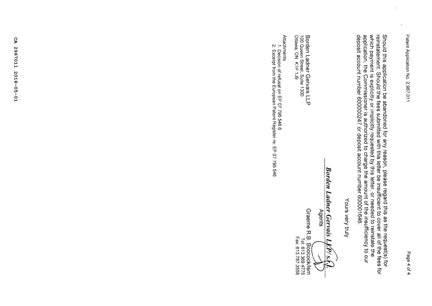 Document de brevet canadien 2967011. Modification 20180501. Image 4 de 4