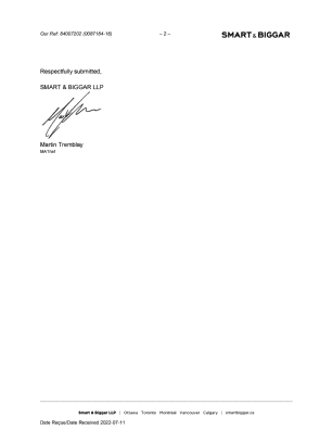 Document de brevet canadien 2967043. Taxe finale 20220711. Image 4 de 4