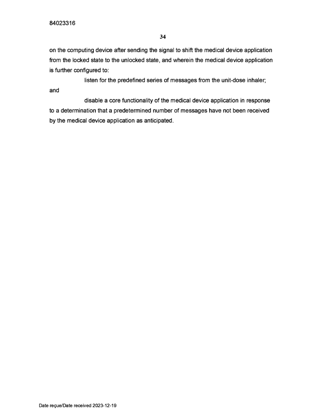 Document de brevet canadien 2973817. Revendications 20231219. Image 3 de 3