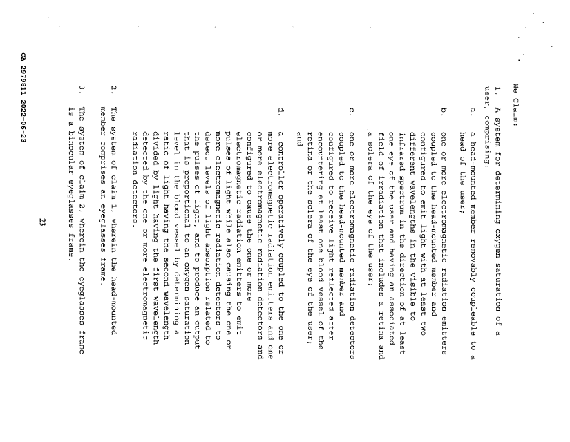 Document de brevet canadien 2979811. Revendications 20220623. Image 1 de 3