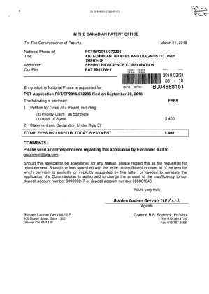 Document de brevet canadien 2999369. Demande d'entrée en phase nationale 20180321. Image 1 de 3