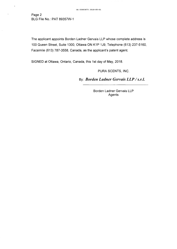 Document de brevet canadien 3003873. Demande d'entrée en phase nationale 20180501. Image 3 de 4
