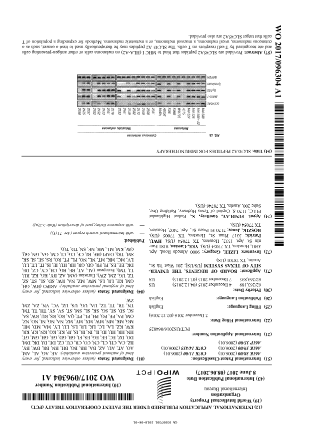 Document de brevet canadien 3007301. Abrégé 20171201. Image 1 de 1