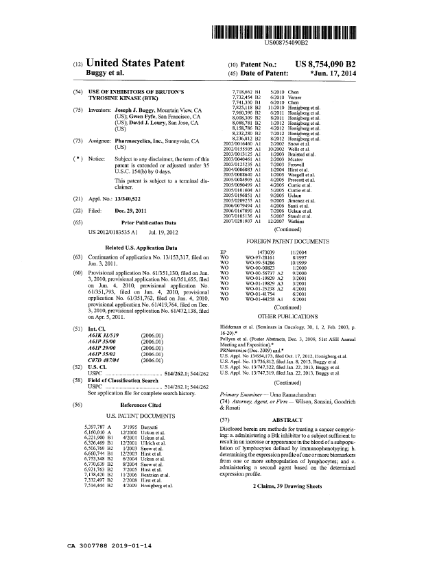 Document de brevet canadien 3007788. ATDB OEA 20190114. Image 1 de 8