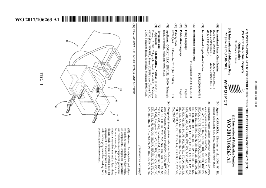 Document de brevet canadien 3008839. Abrégé 20180615. Image 1 de 2