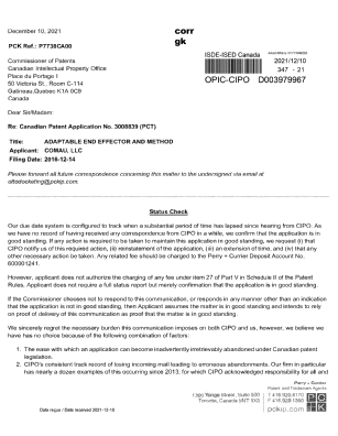 Document de brevet canadien 3008839. Correspondance reliée au PCT 20211210. Image 1 de 3