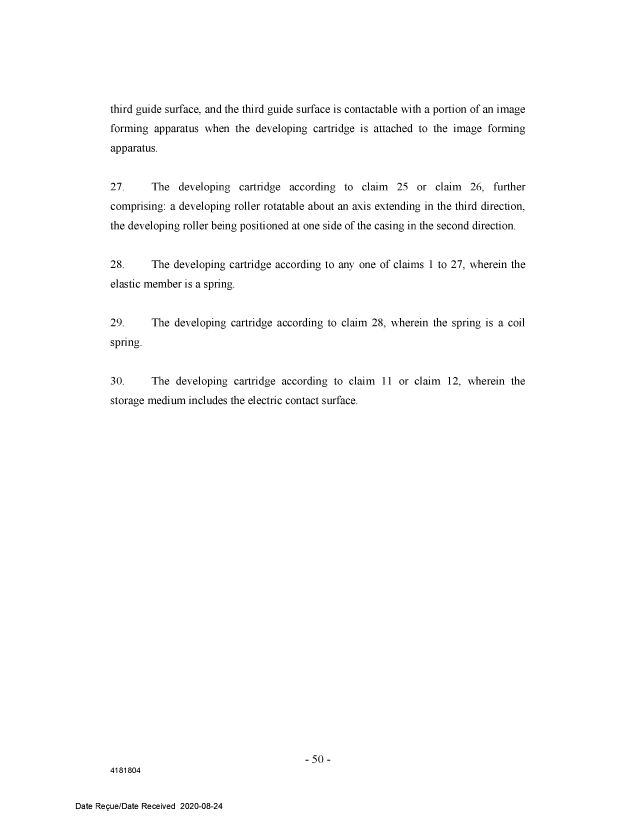 Document de brevet canadien 3009594. Revendications 20200824. Image 6 de 6