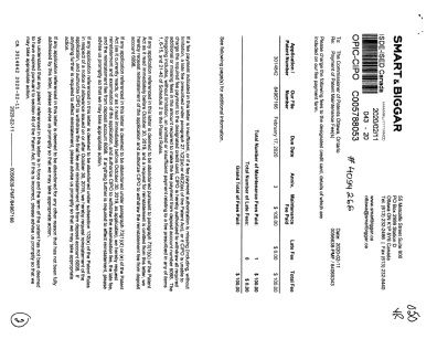 Canadian Patent Document 3014842. Maintenance Fee Payment 20200211. Image 1 of 2