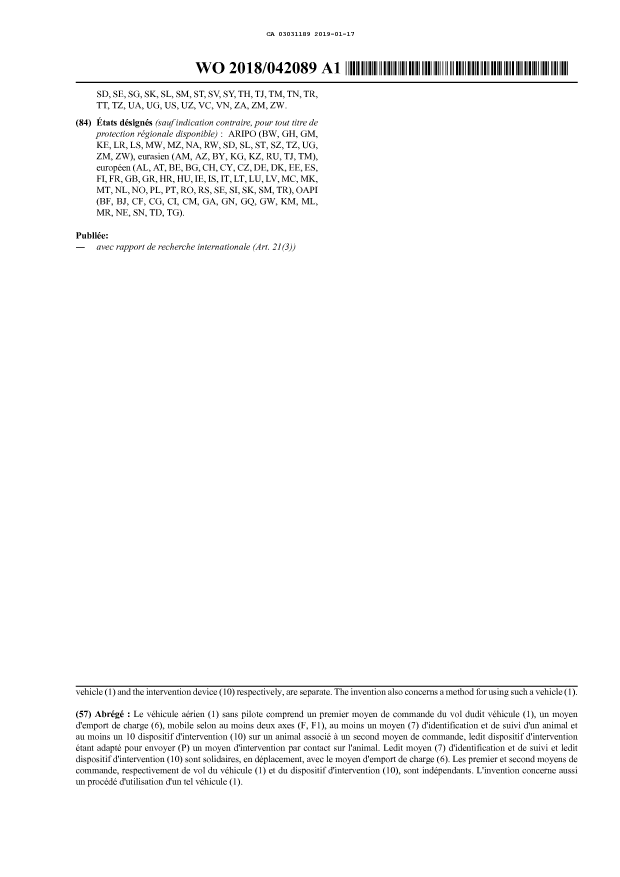 Document de brevet canadien 3031189. Abrégé 20190117. Image 2 de 2