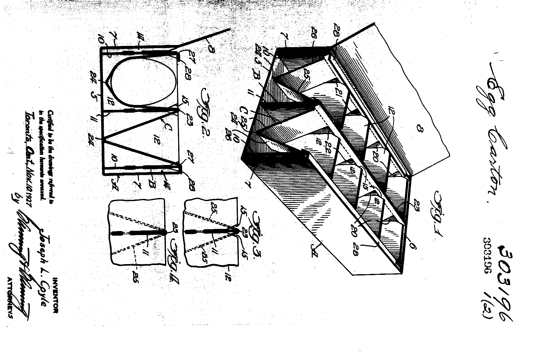 Canadian Patent Document 303196. Drawings 19951018. Image 1 of 2
