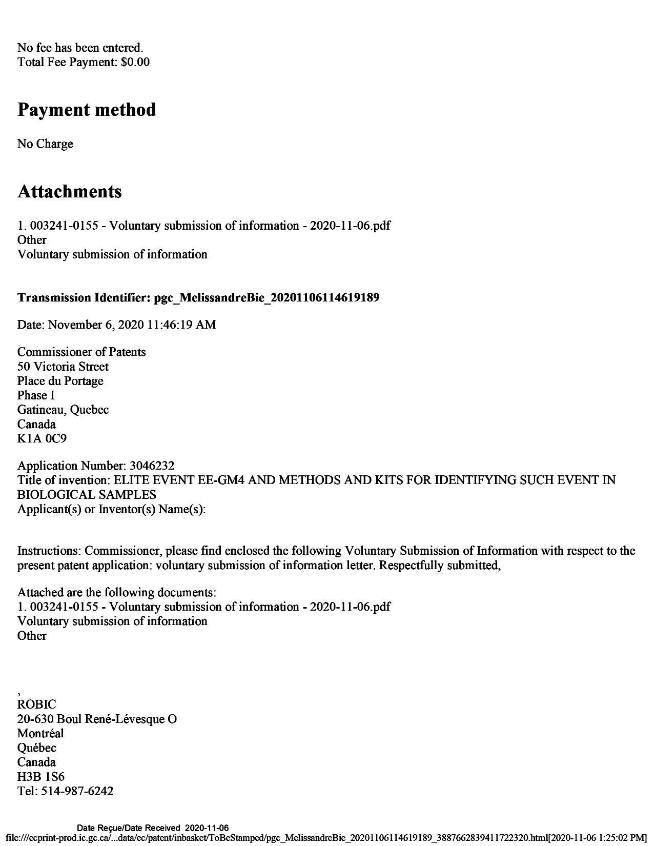 Canadian Patent Document 3046232. Amendment 20201106. Image 2 of 5