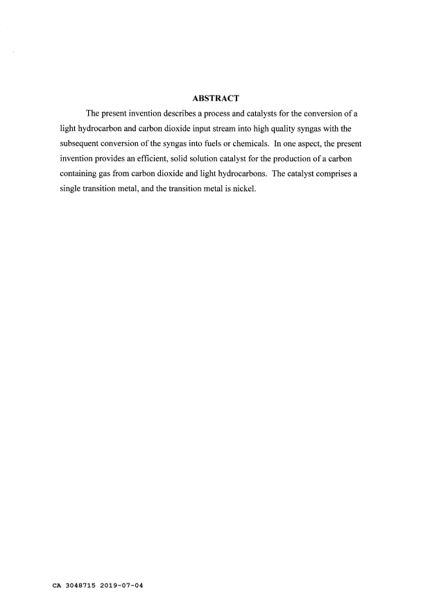 Document de brevet canadien 3048715. Abrégé 20190704. Image 1 de 1