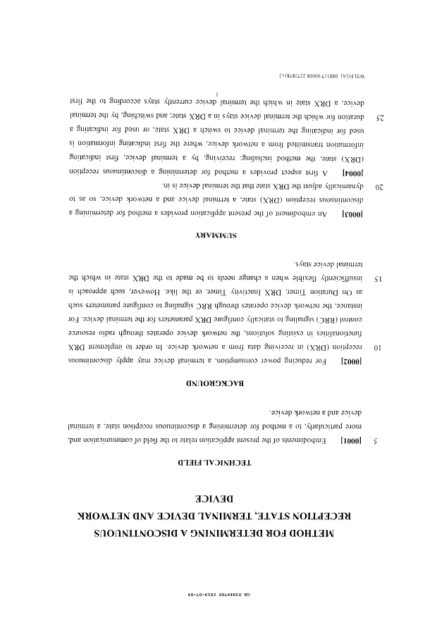 Canadian Patent Document 3049700. Description 20190709. Image 1 of 29