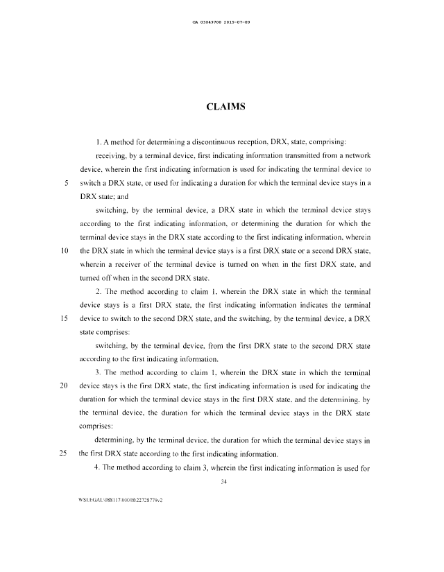 Document de brevet canadien 3049700. Revendications 20190710. Image 1 de 10