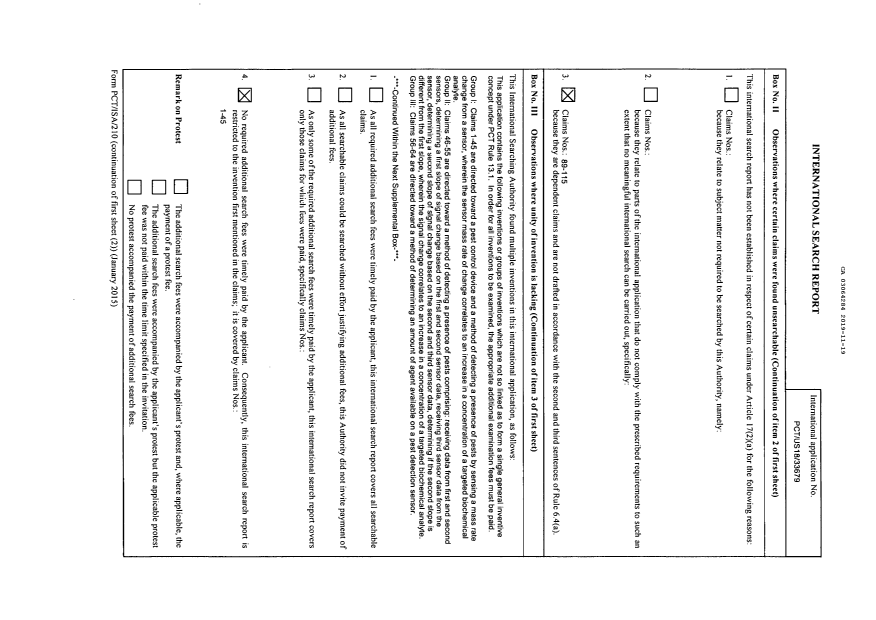 Document de brevet canadien 3064284. Rapport de recherche internationale 20191119. Image 2 de 3