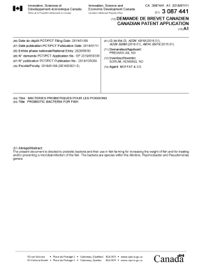 Document de brevet canadien 3087441. Page couverture 20200903. Image 1 de 1