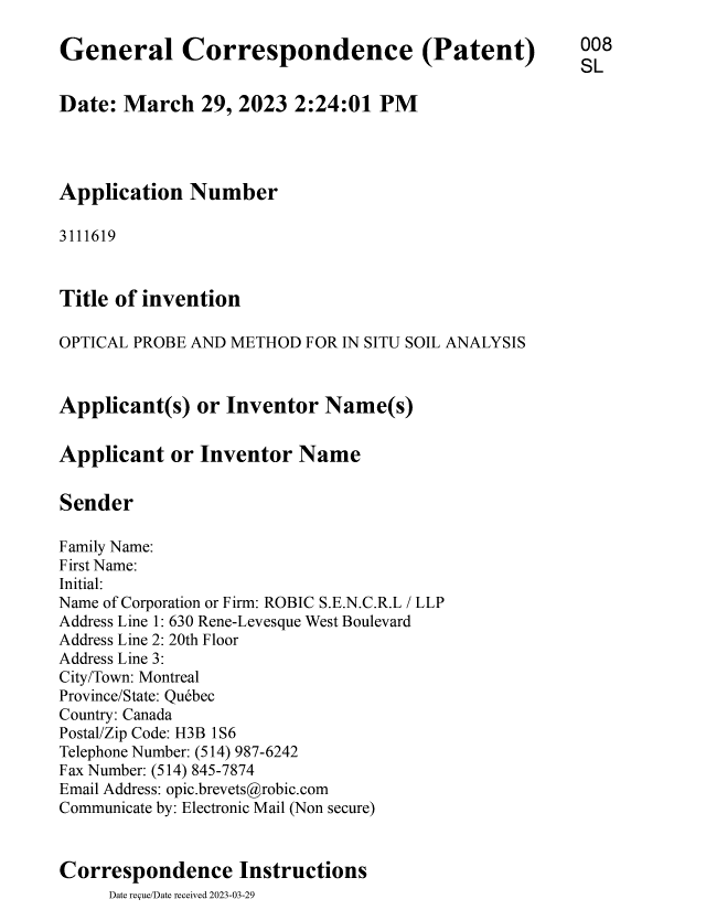 Document de brevet canadien 3111619. Modification 20230329. Image 1 de 21