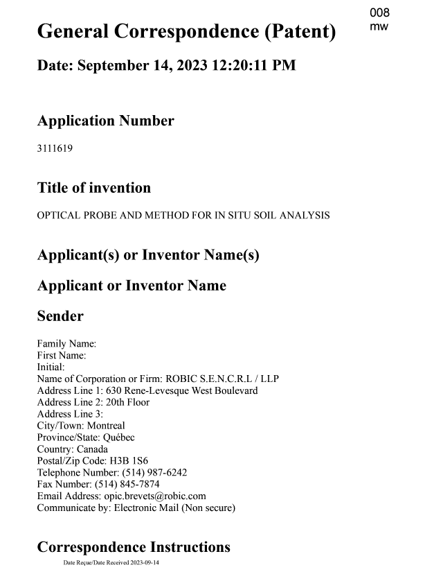 Document de brevet canadien 3111619. Modification 20230914. Image 1 de 25