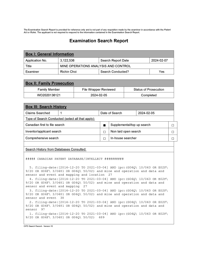 Document de brevet canadien 3122536. Demande d'examen 20240214. Image 3 de 3