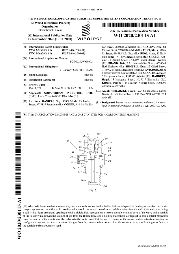 Document de brevet canadien 3128464. Abrégé 20210730. Image 1 de 2