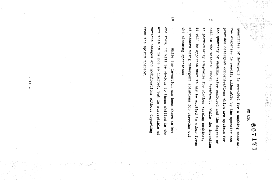 Canadian Patent Document 607171. Description 19950307. Image 11 of 11