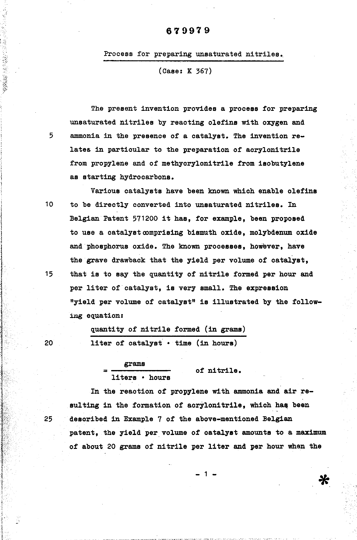Document de brevet canadien 679979. Description 19950110. Image 1 de 19