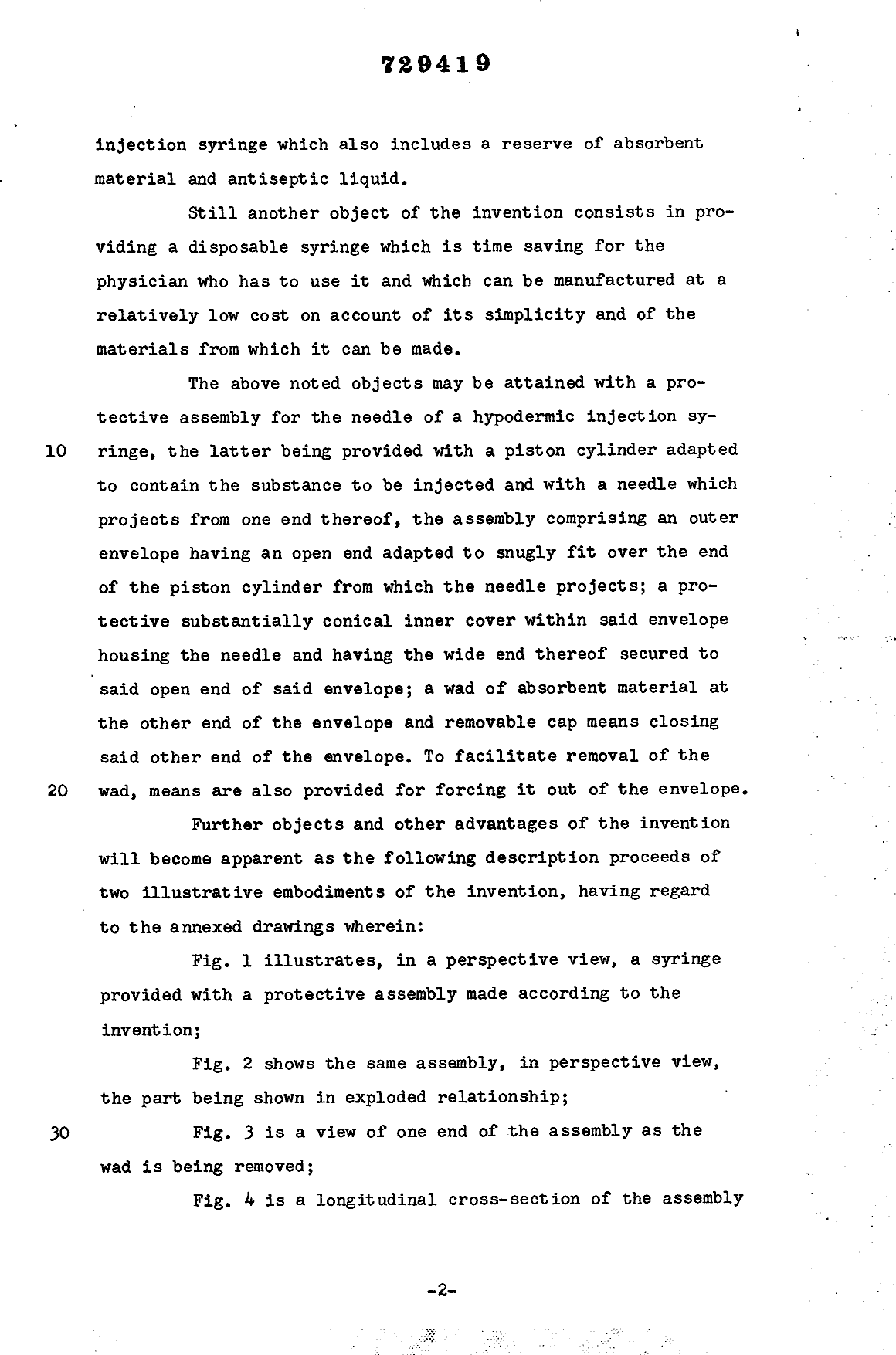 Document de brevet canadien 729419. Description 19941201. Image 2 de 5