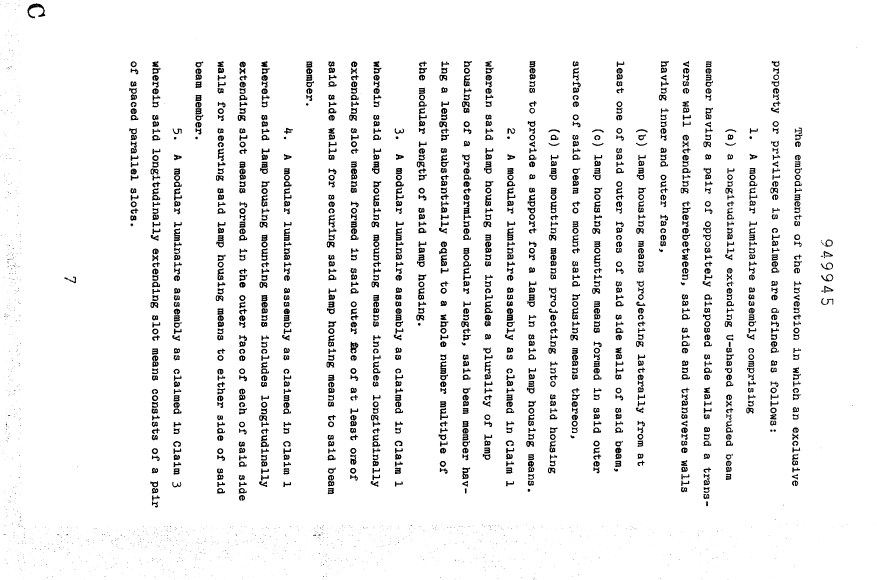 Document de brevet canadien 949945. Revendications 19940729. Image 1 de 5