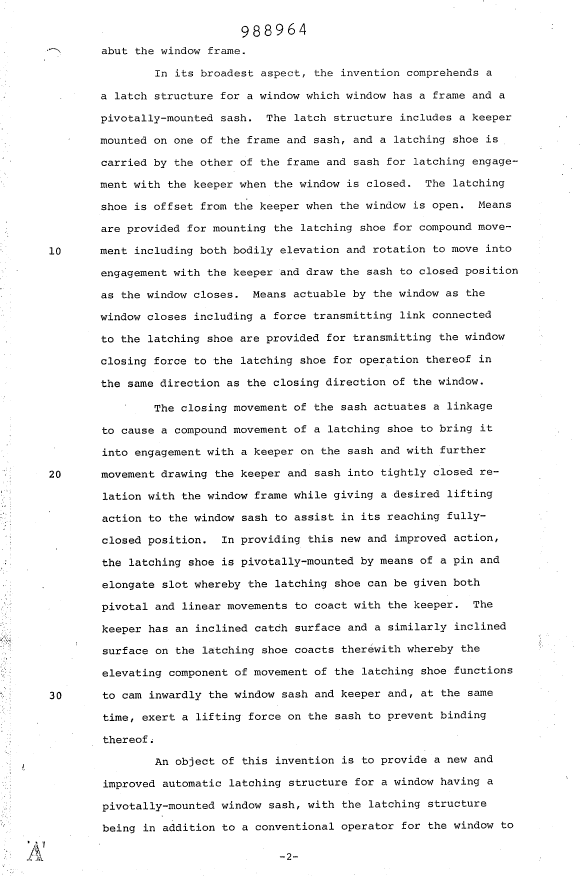 Document de brevet canadien 988964. Description 19940616. Image 2 de 6