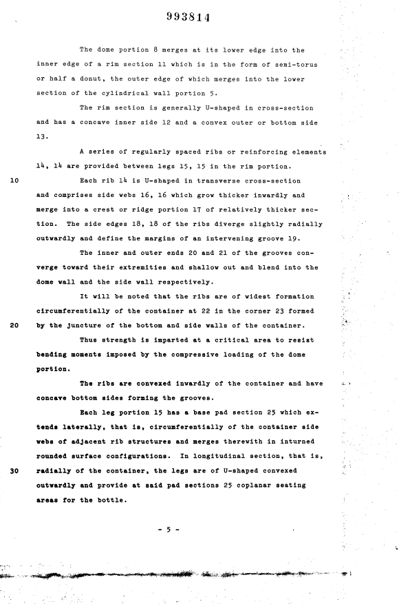 Canadian Patent Document 993814. Description 19940618. Image 5 of 6